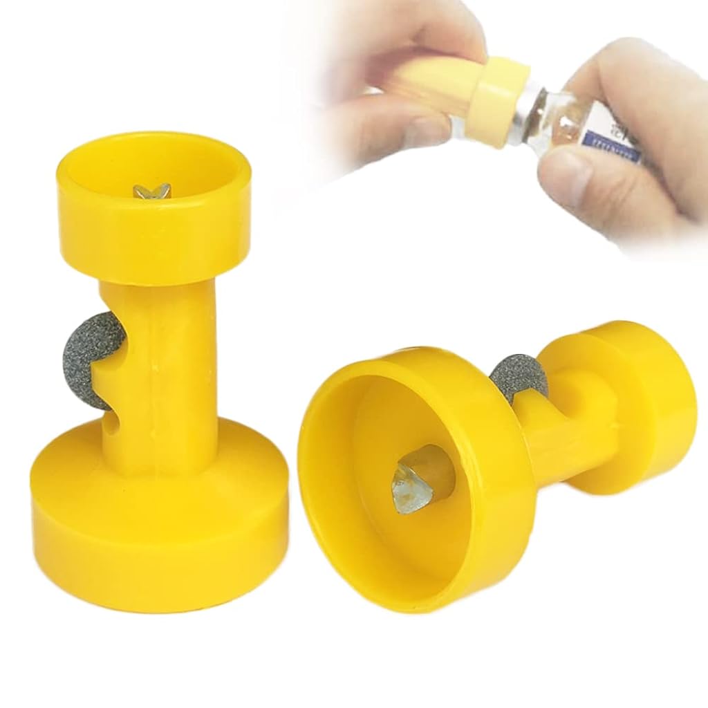 HASTHIP Ampule Cutter for Doctors, Double-Head Decapper Nursing Cutter, Ampoule Glass Vial Breaker, Glass Bottle Cutter, Ampule Breaker for Science Lab, Clinic, Home Care, 2 PCS HASTHIP Ampule Cutter for Doctors, Double-Head Decapper Nursing Cutter, Ampoule Glass Vial Breaker, Glass Bottle Cutter, Ampule Breaker for Science Lab, Clinic, Home Care, 2 PCS